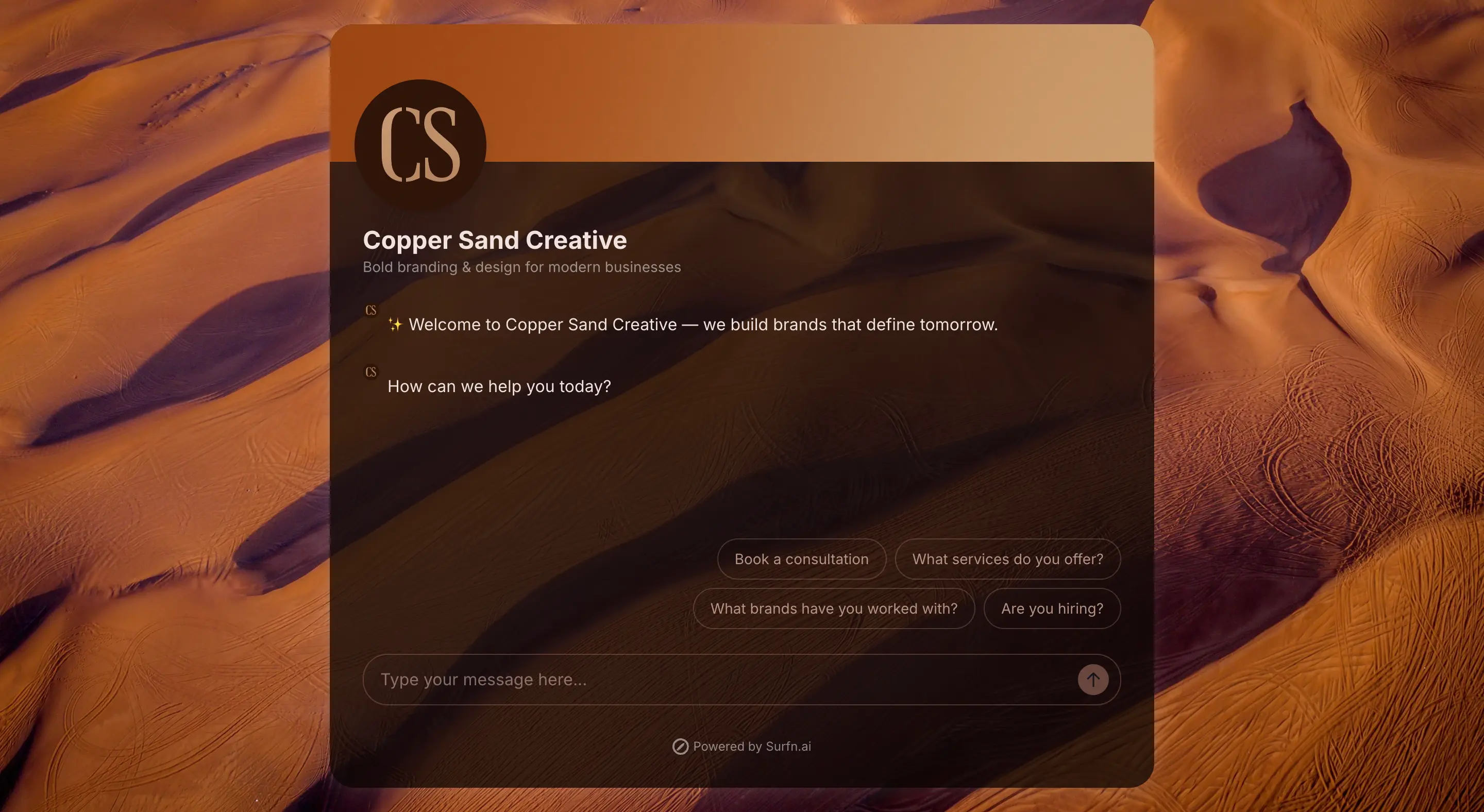 Creative agency AI agent landing page website with ChatGPT, Gemini, Claude AI models