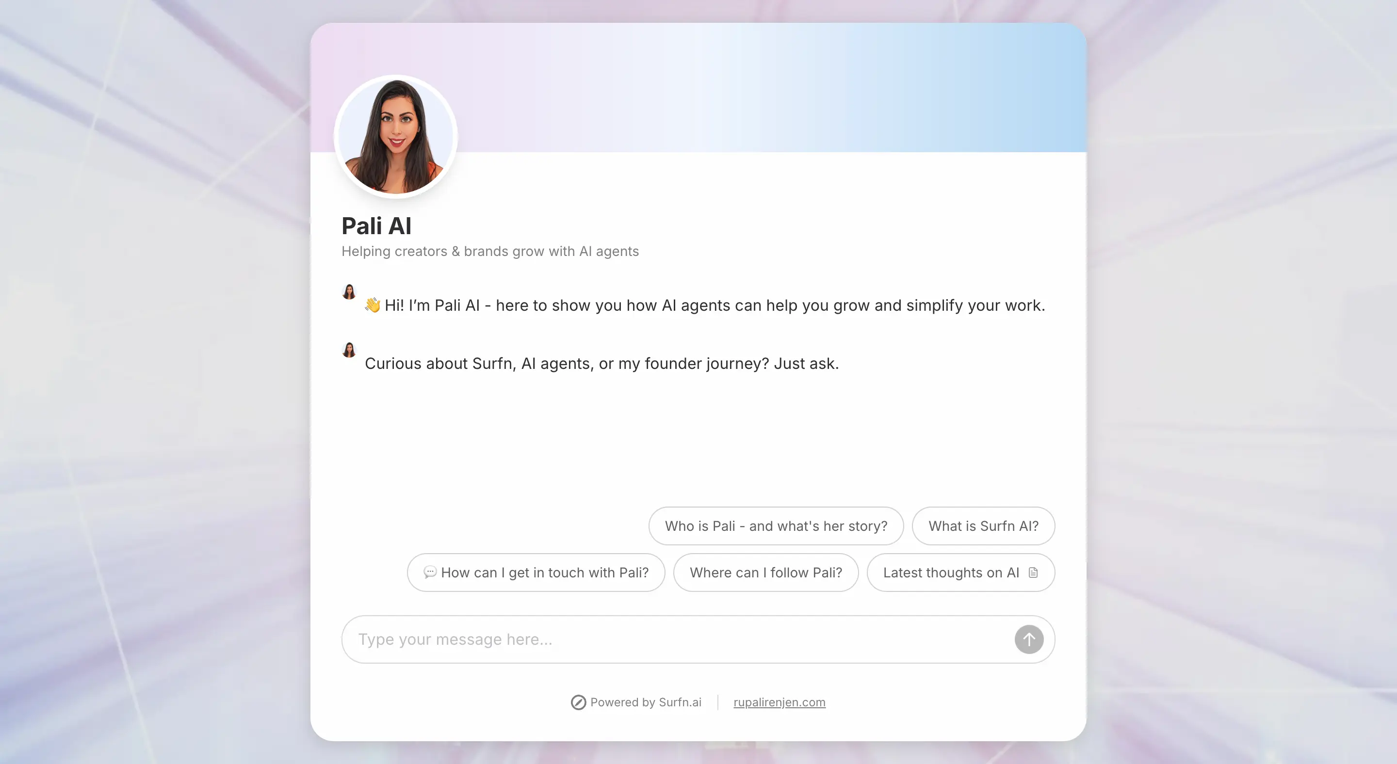 Founder AI agent landing page website with ChatGPT, Gemini, Claude AI models